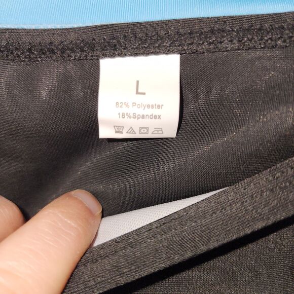 Womens  Blue Rashguard Long Sleeve Top With Black Bikini Bottom Sz L UFP Beach - Picture 9 of 16